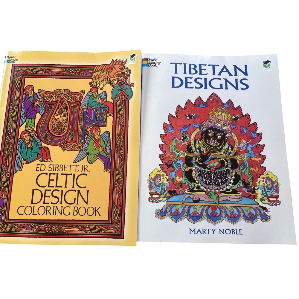 Dover Coloring Books Celtic Design Tibetan‎ Designs Ed Sibbett Jr Marty Noble